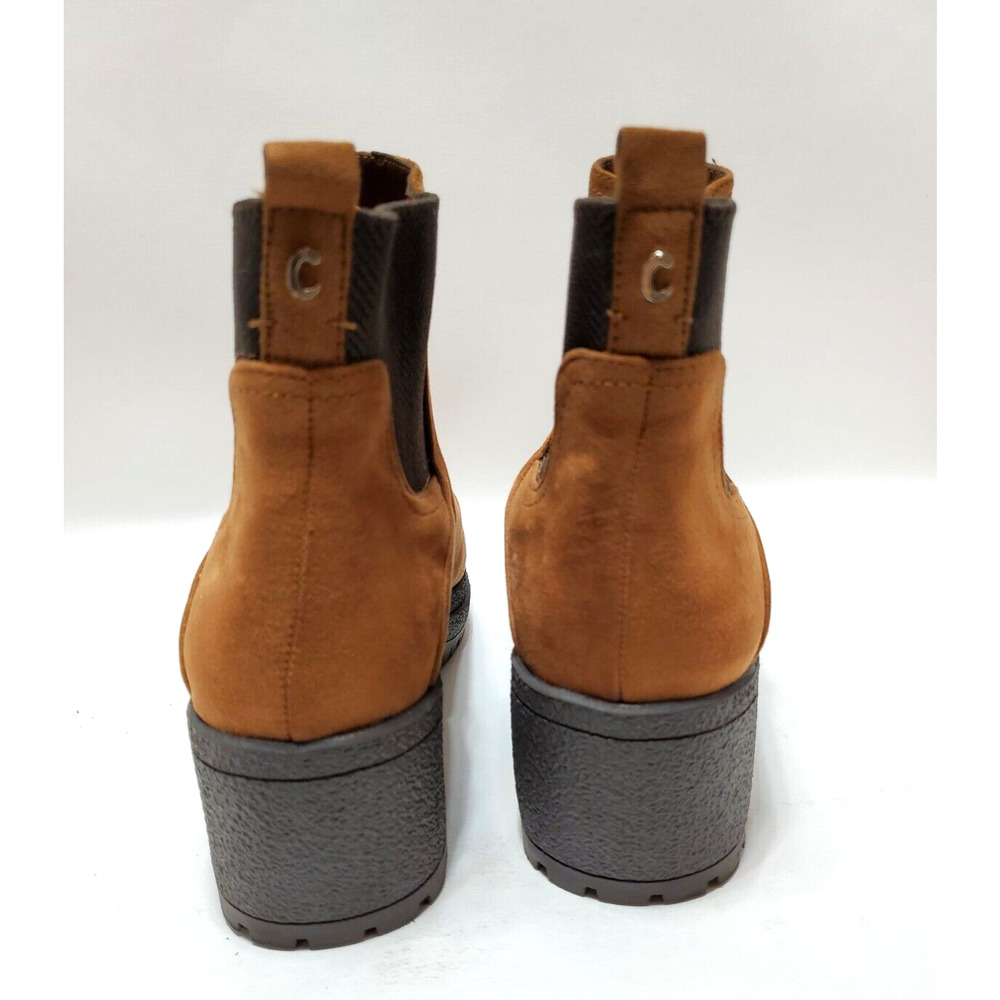 Sam Edelman Boots Womens 9.5M Lug Platform Cumberland Chunky Saddle Brown Circus - Picture 13 of 16